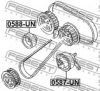 FEBEST 0588-UN Deflection/Guide Pulley, timing belt